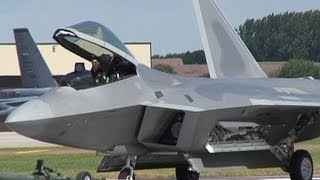 RAPTOR IN THE UK airshowvision [upl. by Cassell489]