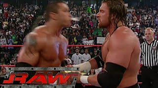 Randy Orton Spits on Triple H Pt2 RAW Aug 232004 [upl. by Auberbach831]