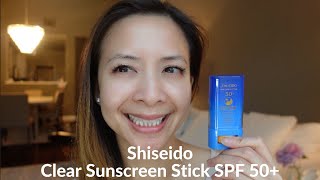 Shiseido Clear Sunscreen Stick SPF 50 Wear Test  Tiana Le [upl. by Georg]