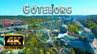 GÖTEBORG 4K  Sweden 🇸🇪 by Drone  Scenic Relaxation with City Sounds [upl. by Naynek]