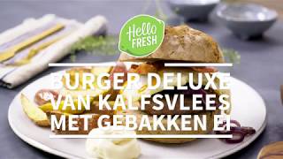 Burger deluxe met aardappelpartjes [upl. by Novyak]