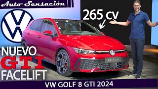 Presentación Volkswagen GOLF 8 GTI facelift 2024  La renovación de un Iconico modelo deportivo [upl. by Eyr]