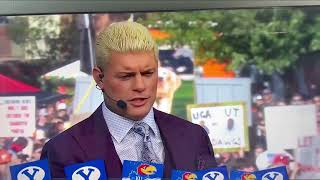 Cody Rhodes Name Drops Dutch Mantell on College Game Day [upl. by Xena]