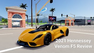 Hennessey Venom F5 Review  Driving Empire Roblox [upl. by Anilyx]