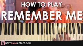 HOW TO PLAY  Coco  Remember Me Piano Tutorial Lesson [upl. by Ylicis]