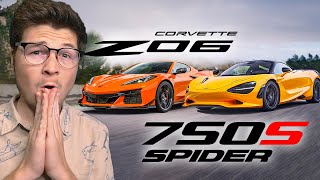 C8 CORVETTE Z06 VS MCLAREN 750S WHAT YOU NEED TO KNOW [upl. by Akinit99]