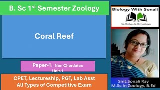 Coral Reef  BSc 1st Semester zoology coral biologywithsonali bsc1stsemesterzoology [upl. by Hosbein]