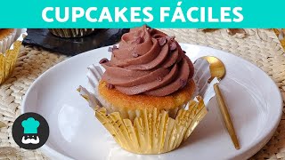 Cómo hacer CUPCAKES Fáciles y Rápidos 🧁  Receta Paso a Paso [upl. by Mera]