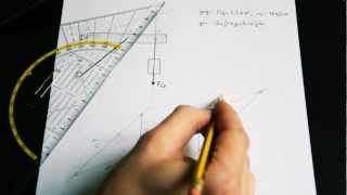 Mechanik Nachhilfe Video 1 grafisch Hubwerk  Dreikräftesystem DE [upl. by Burnaby934]