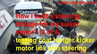 How I installed a steering link for my kicker motor 2 of 4 [upl. by Janus]