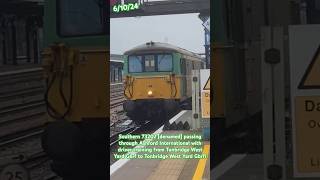 73202 at Ashford International trainspotting class73 lightlocomotive [upl. by Arraes619]