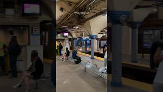 New York  New Jersey PATH train in Hoboken nycsubway newyork ny nyc [upl. by Ettenowtna154]