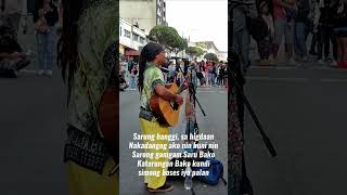 Bicol folk song Sarung Banggi cover with sing along lyrics by Reggae Set Go YakalzTV at Session Road [upl. by Anoik316]