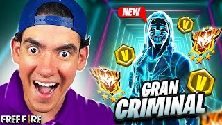 CONSIGO EL NUEVO CRIMINAL MAS EXCLUSIVO DE TODO FREE FIRE  gran criminal espectro  TheDonato [upl. by Dnomsed]