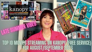 Top 10 Movies Streaming on Kanopy for AugustSeptember 2023 [upl. by Simmie]