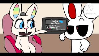 quotBirdappquot but zoobecom bunny and Iscream sings it  FNF COVER [upl. by Neerom]