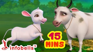 தோட்டத்தில் மேயுது வெள்ளை பசு and much more  Tamil Rhymes for Children  Infobells [upl. by Eidoc]