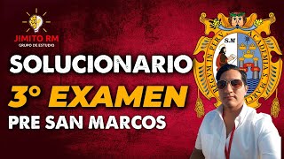 SOLUCIONARIO DEL 3ER EXAMEN PRE SAN MARCOS 2022  I HAB MATE [upl. by Ostler]