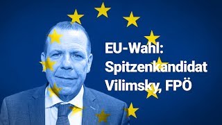 EUWahlSpitzenkandidat Harald Vilimsky FPÖ [upl. by Graehme]