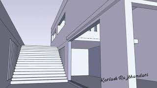 Koshino House By Tadao Ando 3D Architectural visualization [upl. by Schaffel]