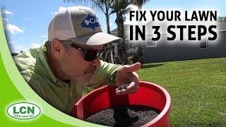 Lawn Care Tips for Beginners  Fix Your Lawn In 3 Steps from Allyn Hane The Lawn Care Nut [upl. by Yelnet]