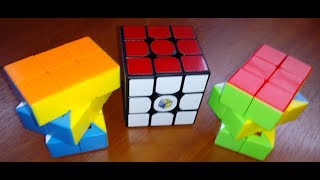 Unboxing №13 YuXin Little Magic 3x3x3 New 2x3x3 Domino Cube I II [upl. by Onavlis]