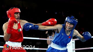 Algerias Imane Khelif defeats Chinas Yang Liu to take womens 66kg gold medal  Paris Olympics [upl. by Esenwahs968]