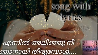 എന്നിൽ അലിഞ്ഞു നീ ഞാനായ് തീരുമ്പോൾ  song with lyrics  Malayalam christian devotional song [upl. by Arikehs]