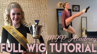 How to put on an Irish Dancing Wig Tutorial  MJP Academy [upl. by Fadil]