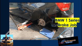 BMW 1 SERIES BRAKE JOB [upl. by Ilujna819]