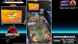 Jurassic Park Pro IRL Pinball  Dallas Cidercade [upl. by Pitarys]