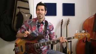 Tec0501  Plektrum 1 Grundkenntnis  German Bass Lesson Tutorial [upl. by Misty781]