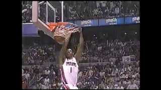 Chauncey Billups Dunks in 2004 NBA Finals [upl. by Pros779]