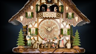 Chalet style 8 day Tipsy Brothers 16 cuckoo clock by Adolf Herr [upl. by Marr]