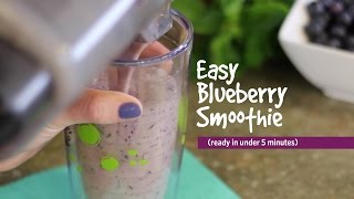 Recipe Easy Blueberry Smoothies  UPMC HealthBeat [upl. by Elbertina]