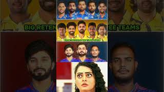 BIG RETENTION OF BIG THREE TEAMS 👀💀 shorts cricket ipl2025 cb [upl. by Ragde356]