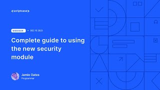 Scriptcase 910  Complete guide to using the new security module [upl. by Aicrag]