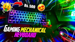 Best Mechanical RGB Gaming Keyboard With Hot Swappable Switches  Redragon K617 Fizz For FREE FIRE 🔥 [upl. by Oinotnas]