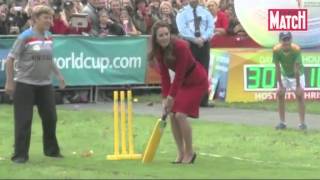 Quand Kate Middleton joue au cricket [upl. by Ashly]