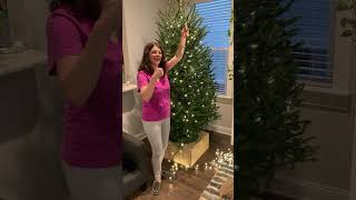 My favorite HACK for hanging lights on a Christmas tree [upl. by Melborn]