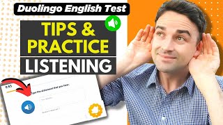 Duolingo Test LISTENING Practice Questions and Top Tips [upl. by Nnylirret]