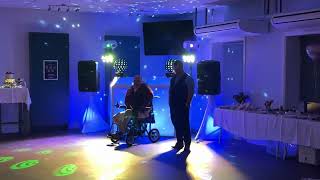 P j mobile disco and events hire wedding day Mr and Mrs Clark tigers club holbeach [upl. by Yxel]