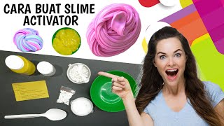 Cara membuat slime activator  Cuma dua bahan dan di jamin anti gagalaman krna ini anti bakteri [upl. by Cowie]