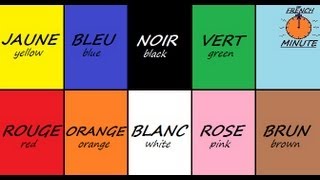 Learn French with Jublie2  French Colors The French Minute [upl. by Nahgeam555]