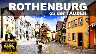 ROTHENBURG ob der TAUBER Part 1  City Walking Tour  4K UHD  ⛅  🇩🇪  GERMANY [upl. by Ihcalam]