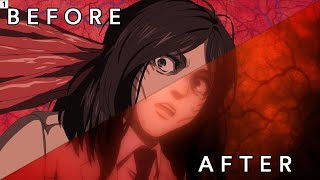 Attack on Titan Season 4  MAPPAs Before and After compositing Comparison CGWORLD [upl. by Hirst659]