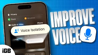 iOS 18 How to Turn ON Voice Isolation on iPhone 🎧📱 [upl. by Eelyak]