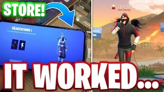 THE STORE METHOD FOR IKONIK SKIN ACTUALLY WORKED Fortnite S10 Promo [upl. by Ialokin]