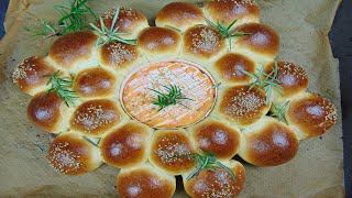 Rezept Ofenkäse im Brötchen Kranz [upl. by Llenyl770]