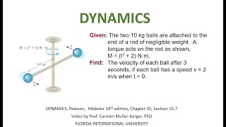 DYNAMICS Example 1572 Angular Momentum [upl. by Stillmann]